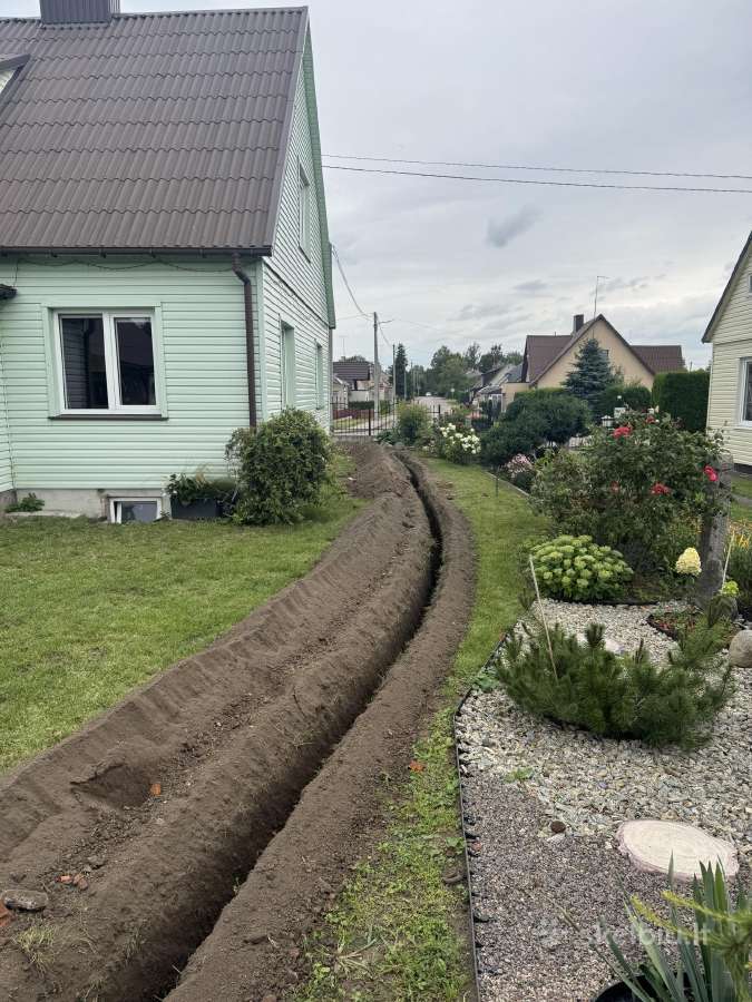 Tranšėjų kasimas – kabeliai, vanduo, drenažas - nuotraukos Nr. 6