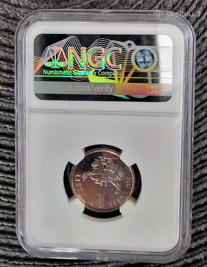 1 Litas Jurgutis Ms65 - nuotraukos Nr. 2