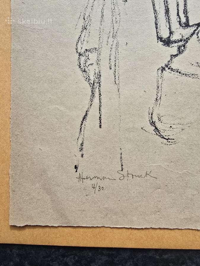Hermann Struck 1916m. litografija Jüdischer Wilna - nuotraukos Nr. 2