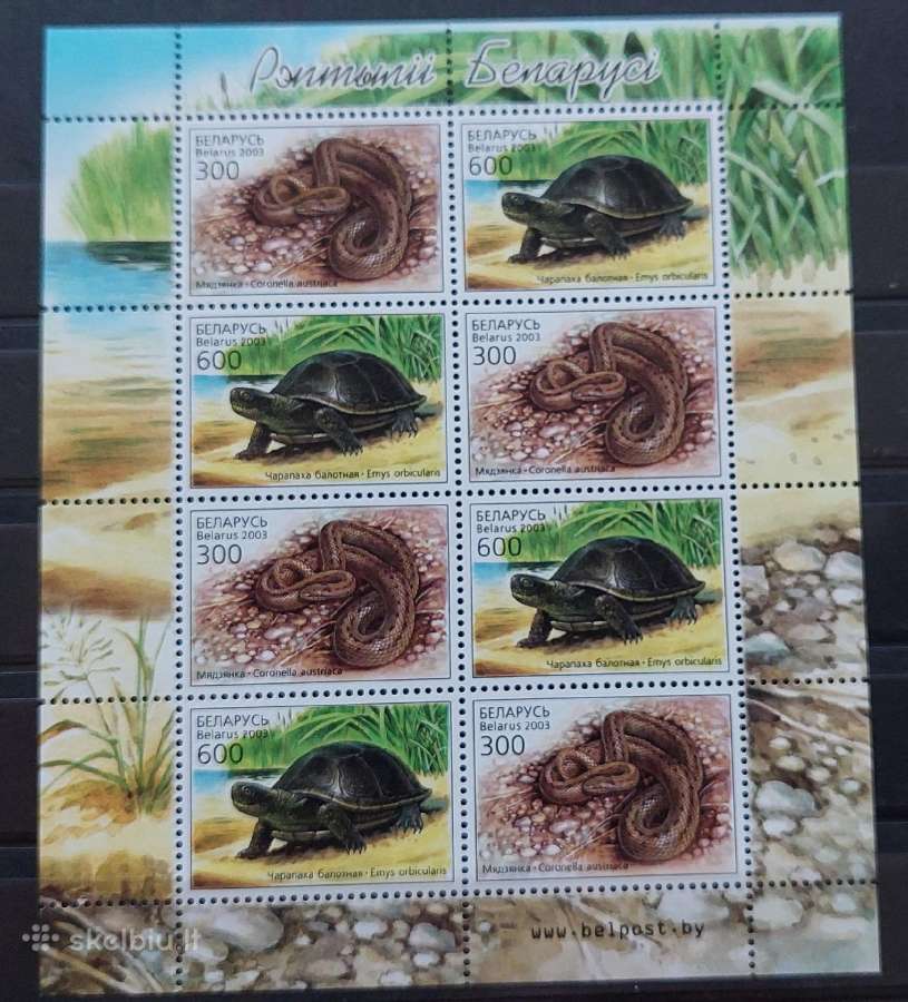 Baltarusija 2003 fauna,švarus,lapelis Michel 481-4