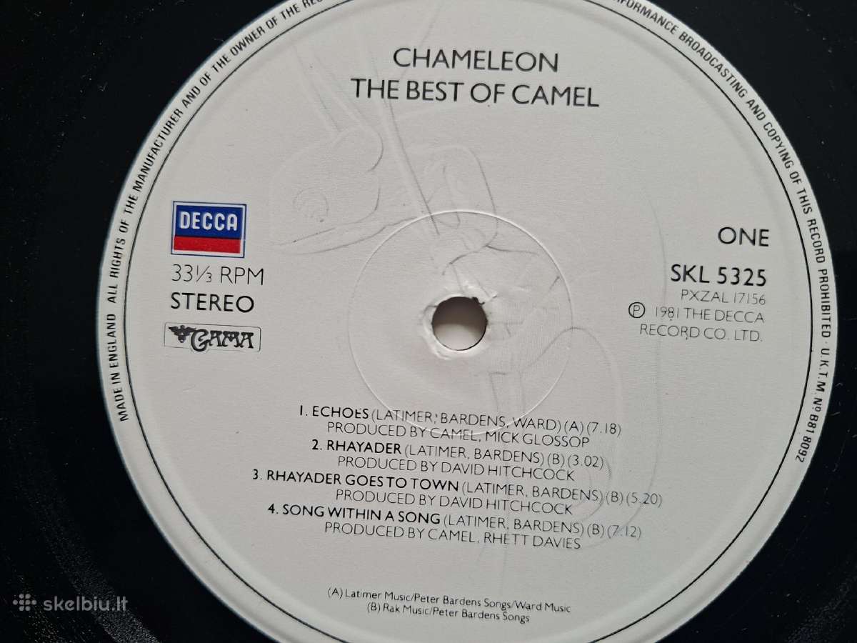 Camel 1981 “Chameleon The Best Of Camel - nuotraukos Nr. 5