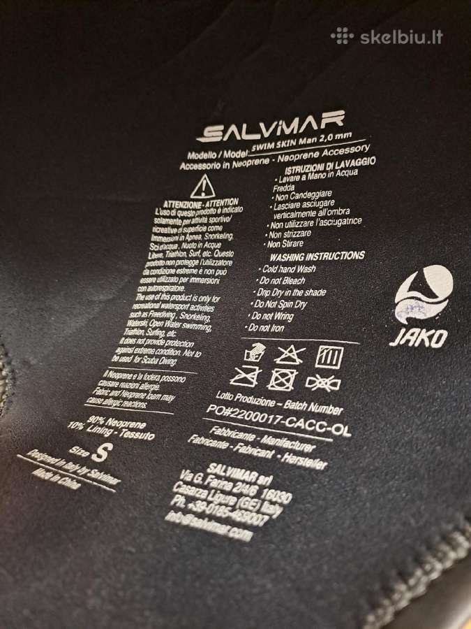 Salwimar 2.0 mm. S d. plaukimo/nardymo kostiumas - nuotraukos Nr. 7
