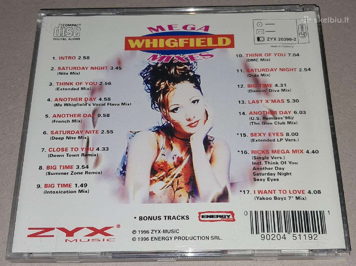 Whigfield – Mega Mixes (Audio CD) - nuotraukos Nr. 2