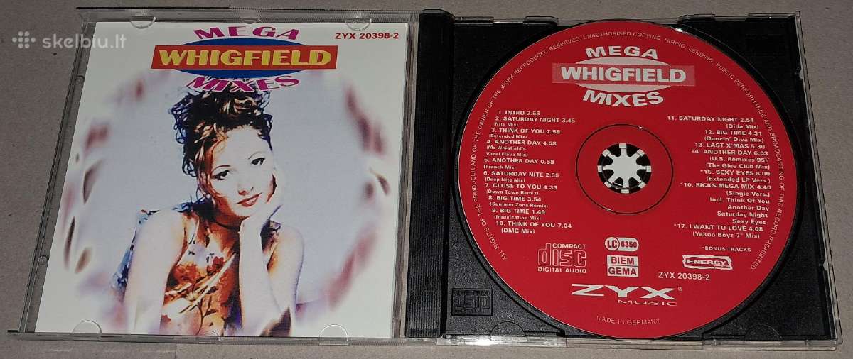 Whigfield – Mega Mixes (Audio CD) - nuotraukos Nr. 3