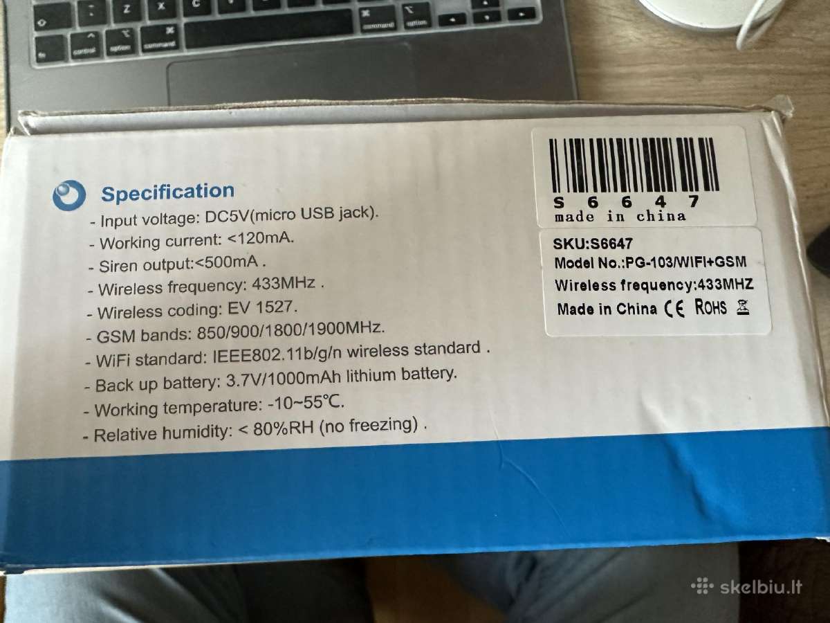 Gsm/WiFi apsaugos sistema su 7 durų jutikliais - nuotraukos Nr. 2