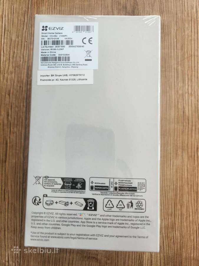 Smart Home Kamera Ezviz H6c Pro 1080p - nuotraukos Nr. 4