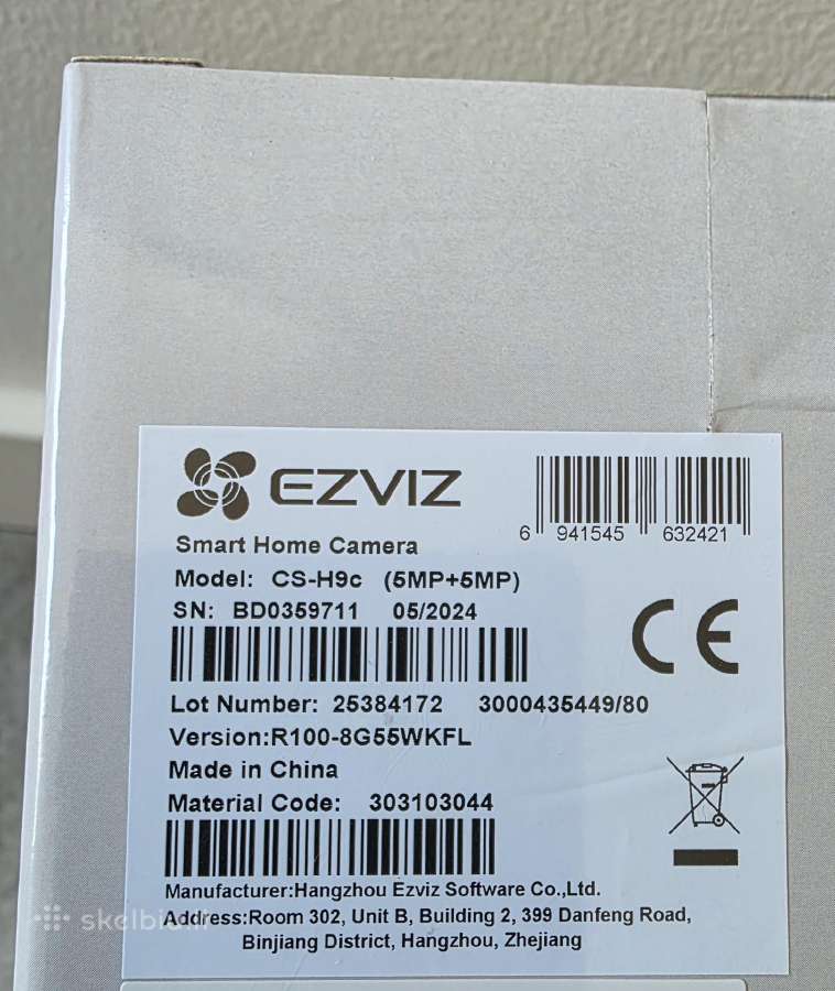 Ezviz Cs-h9c , WiFi ( 5mp + 5 Mp, dviejų lęšių) - nuotraukos Nr. 3