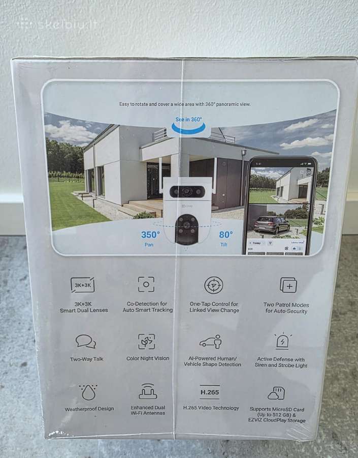 Ezviz Cs-h9c , WiFi ( 5mp + 5 Mp, dviejų lęšių) - nuotraukos Nr. 6