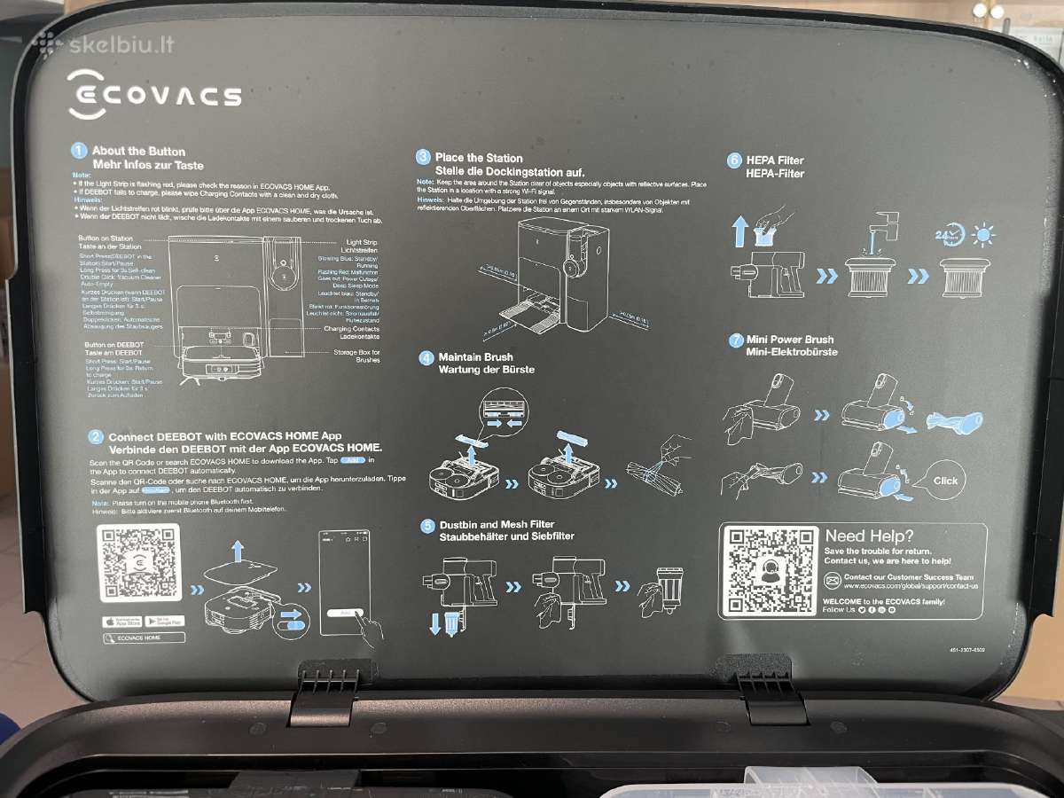 Siurblys robotas Ecovacs Deebot X2 Combo - nuotraukos Nr. 3