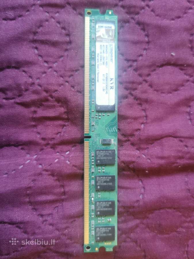 Operatyvioji atmintis kingston ddr2 2gb - nuotraukos Nr. 3