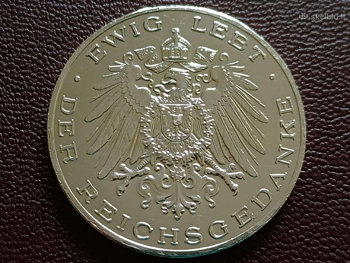 (135) Bismarkas 1971m. Vokietija 20g. sidabras 925