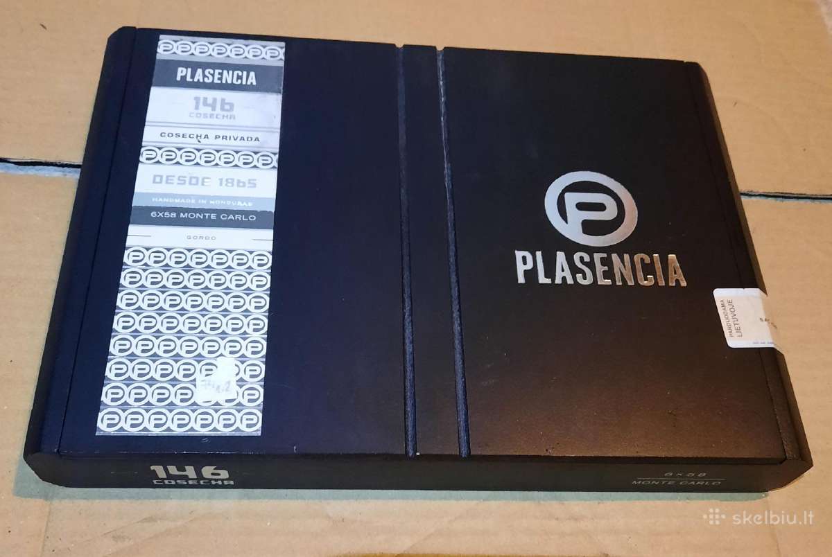 74. Cigarų dėžė Plasencia juoda Cosecha 146 Nr.5