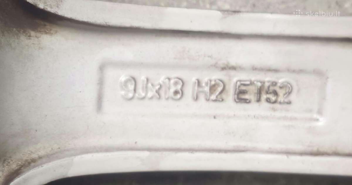 4 vnt. 9jx18 H2 Et52 5112 57,1;audi - nuotraukos Nr. 3