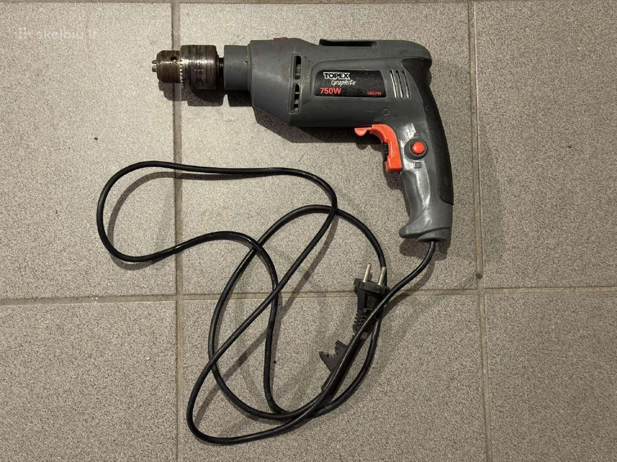 Elektrinis gręžtuvas Topex (drėlė) (grąžtas)