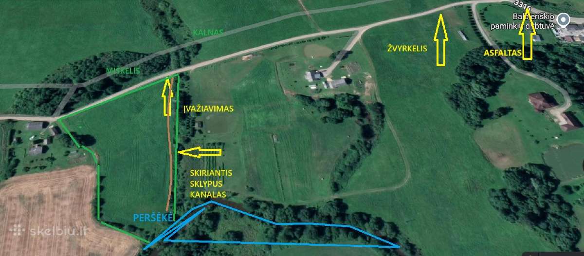 Parduodame sklypą su upės Peršėkė krantu - nuotraukos Nr. 3