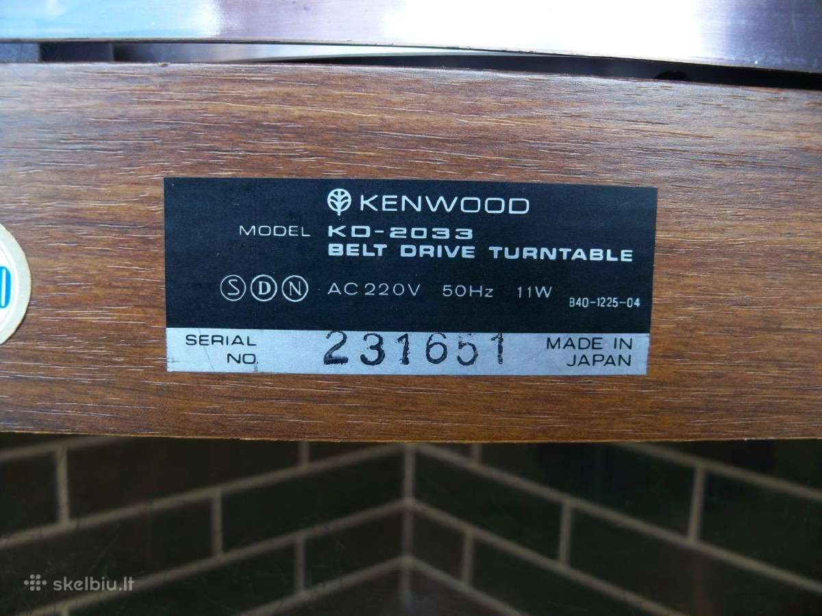 Samyo. Technfcs Sl2000. JVC. Kenwood. Dual 621,704 - nuotraukos Nr. 28