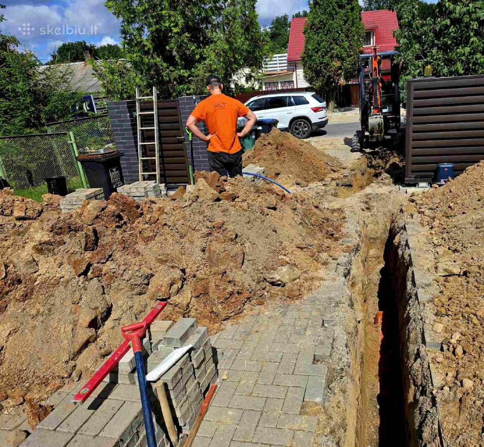 Kanalizacijos, vandentiekio Prijungimas pie miesto - nuotraukos Nr. 2