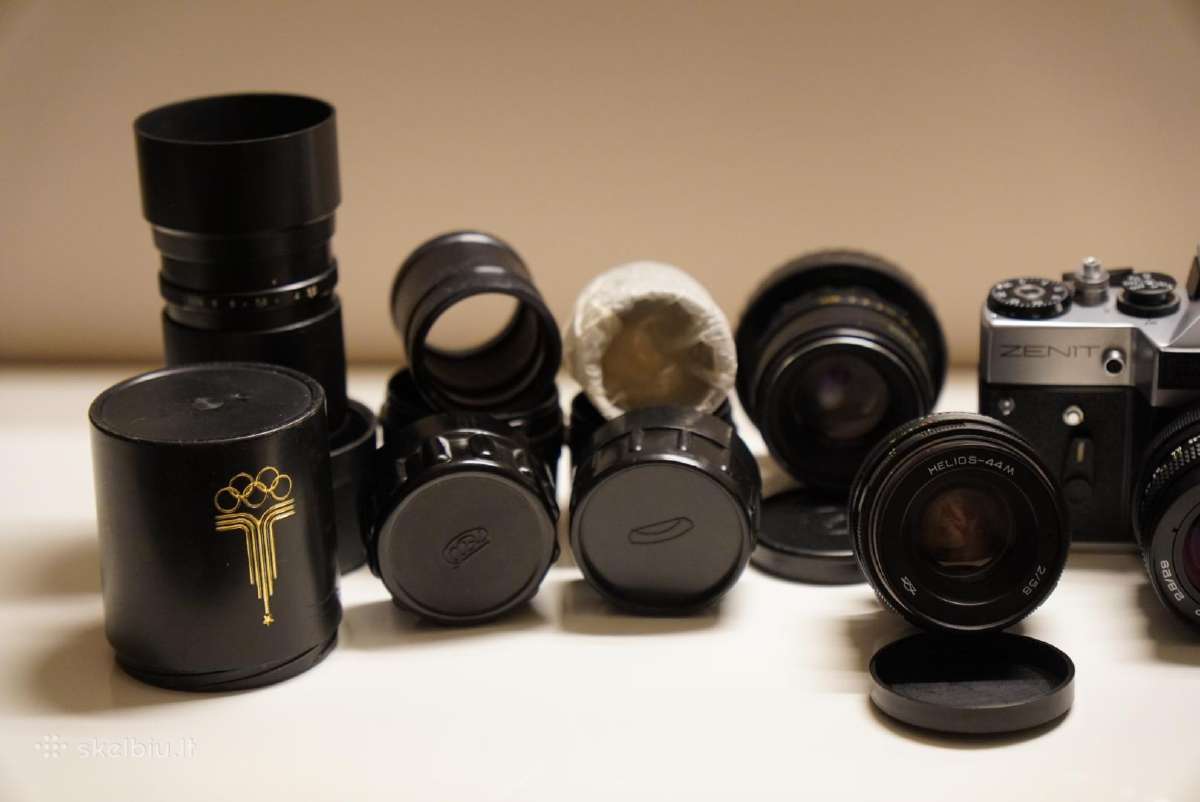 Zenit Em + 5 objektyvai + priedai - nuotraukos Nr. 2
