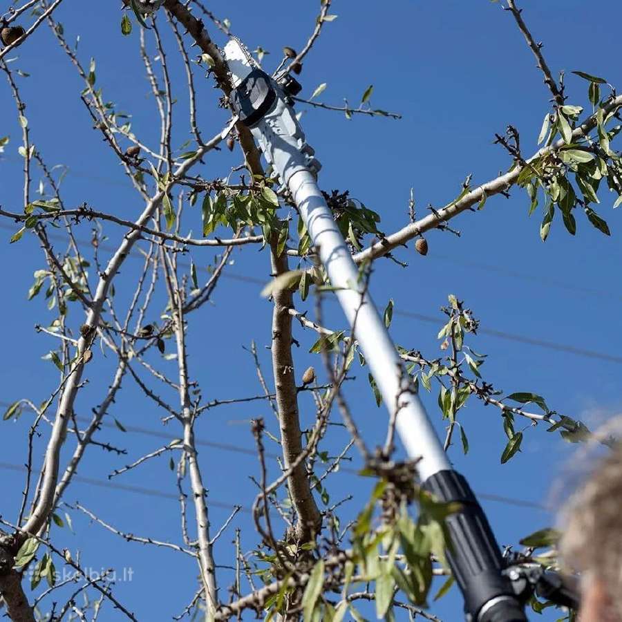 Akumuliatorinis teleskopinis pjūklas 1.75-2.5m Kam - nuotraukos Nr. 8