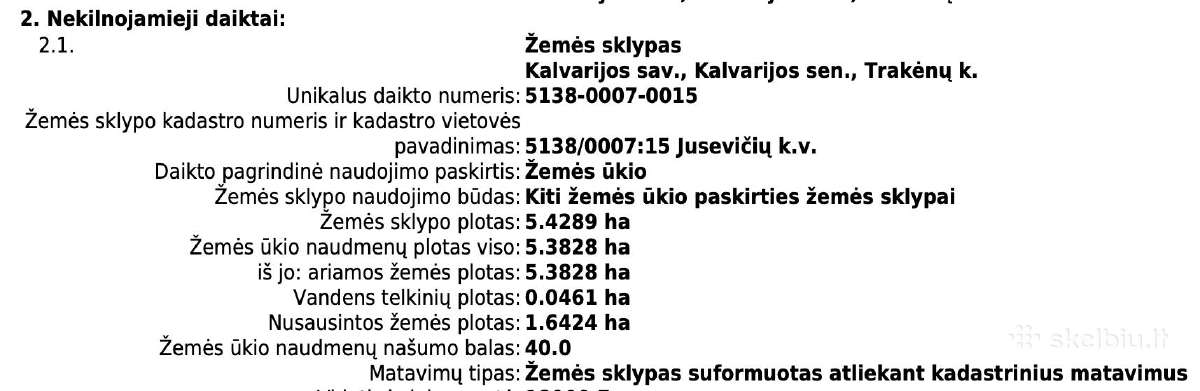 Parduodama 5.43 ha žemės ūkio paskirties žemė - nuotraukos Nr. 3