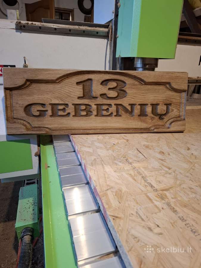 CNC gaminiai iš medienos