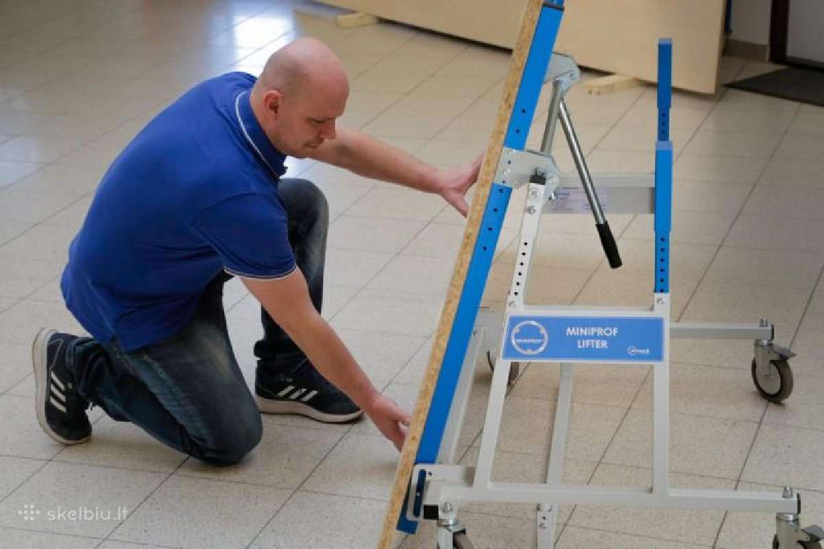 Vežimėlis plokščių transportavimui Lifter 150kg - nuotraukos Nr. 7