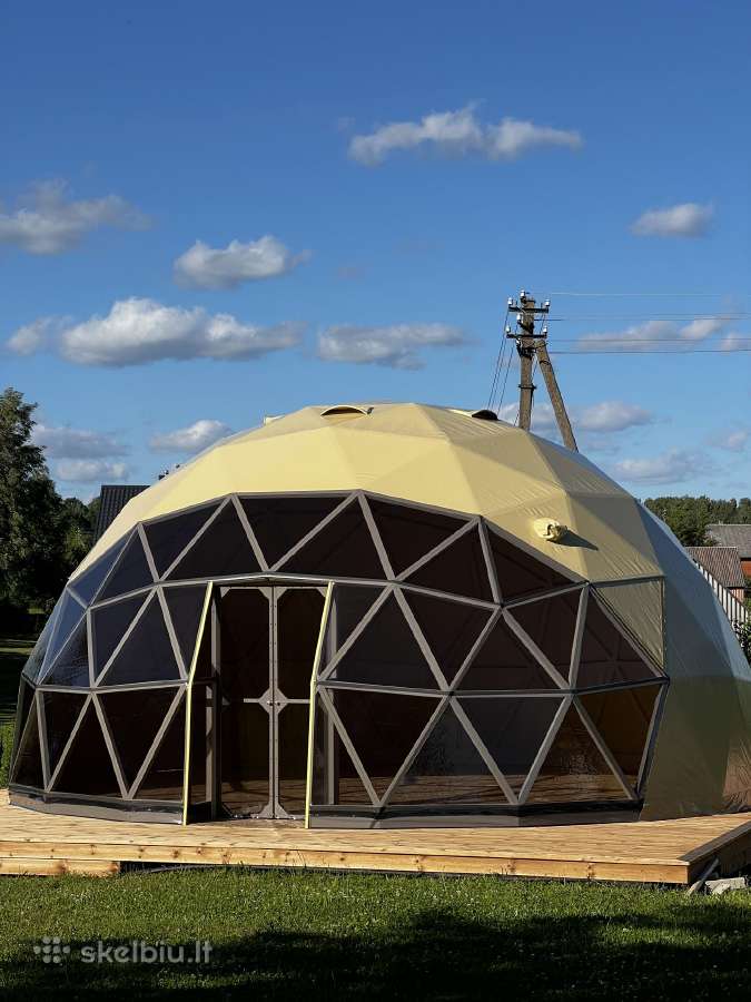 7m 40kv. glamping Gk kupolas, pavėsinė, vasarnamis - nuotraukos Nr. 2