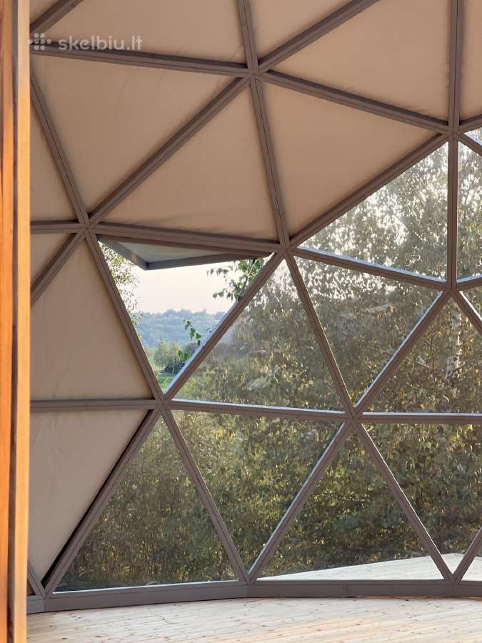 7m 40kv. glamping Gk kupolas, pavėsinė, vasarnamis - nuotraukos Nr. 8