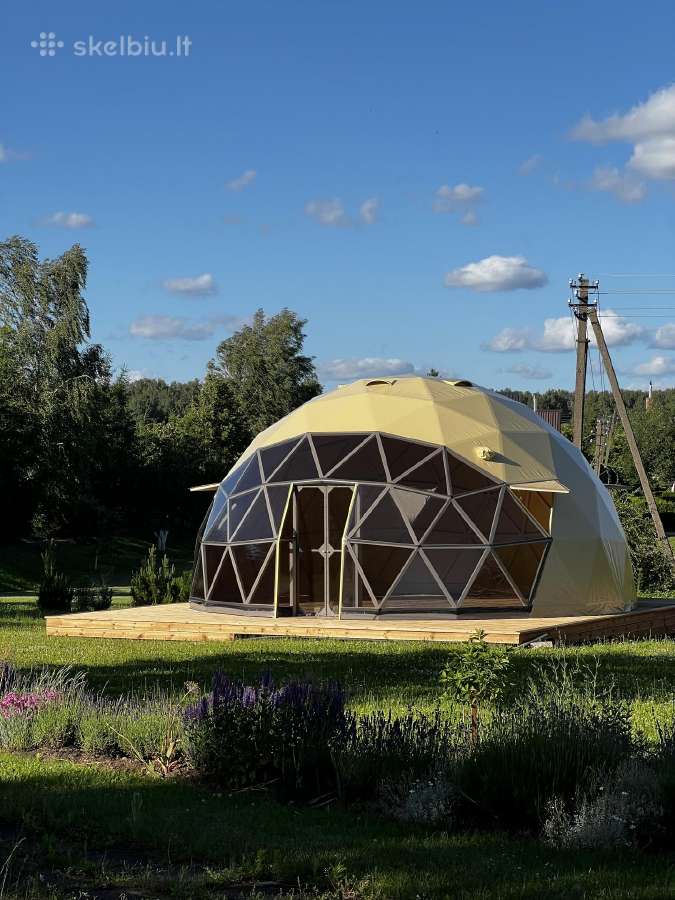 7m 40kv. glamping Gk kupolas, pavėsinė, vasarnamis
