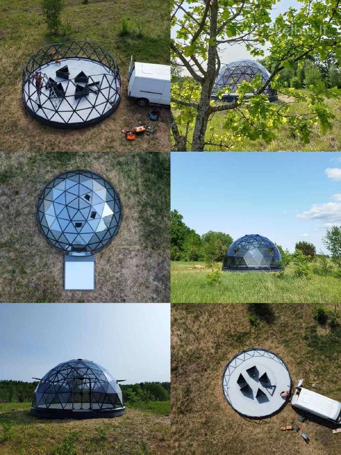 7m 40kv. glamping Gk kupolas, pavėsinė, vasarnamis - nuotraukos Nr. 26