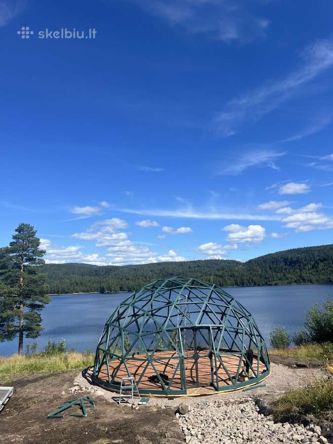 7m 40kv. glamping Gk kupolas, pavėsinė, vasarnamis - nuotraukos Nr. 30
