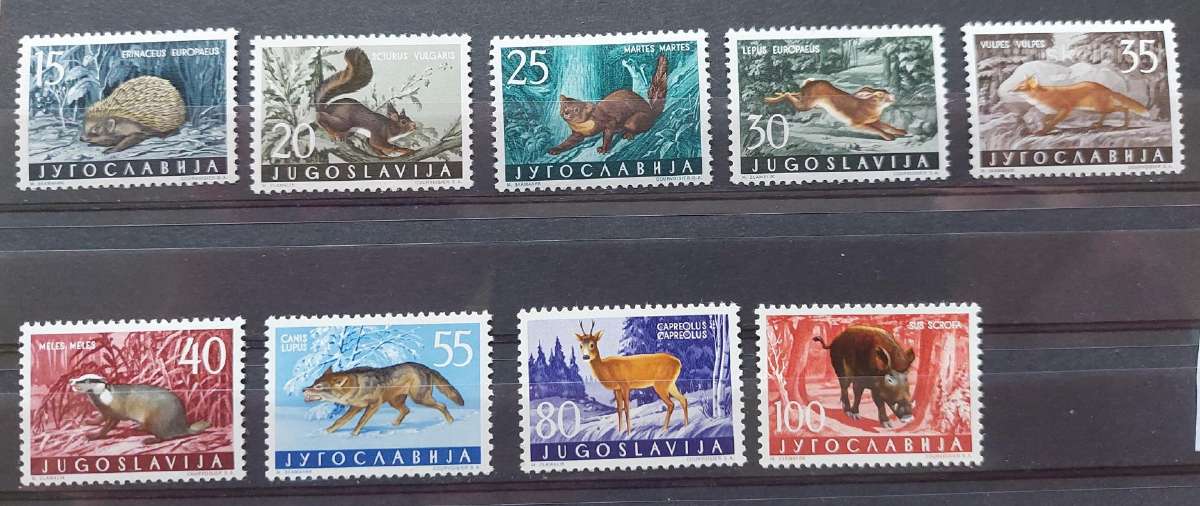 Jugoslavija 1960 gyvūnai ,švarus, Michel 919-925