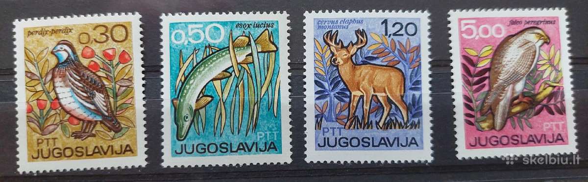 Jugoslavija 1967 fauna,švarus, Michel 1228-1231