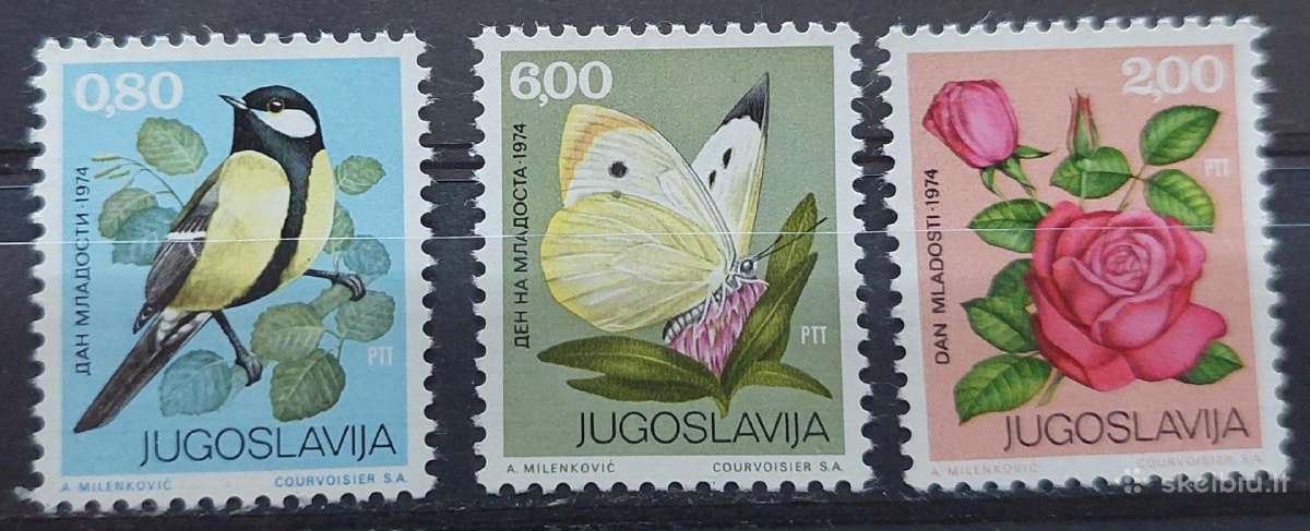 Jugoslavija 1974 fauna,švarus, Michel 1559-1561