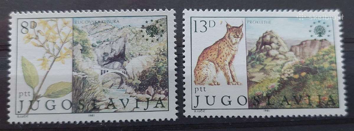 Jugoslavija 1981 gamta,švarus, Michel 1908-1909