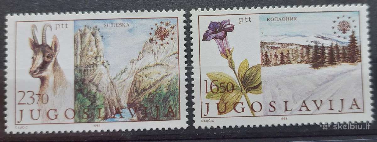 Jugoslavija 1983 gamta,švarus, Michel 2000-2001