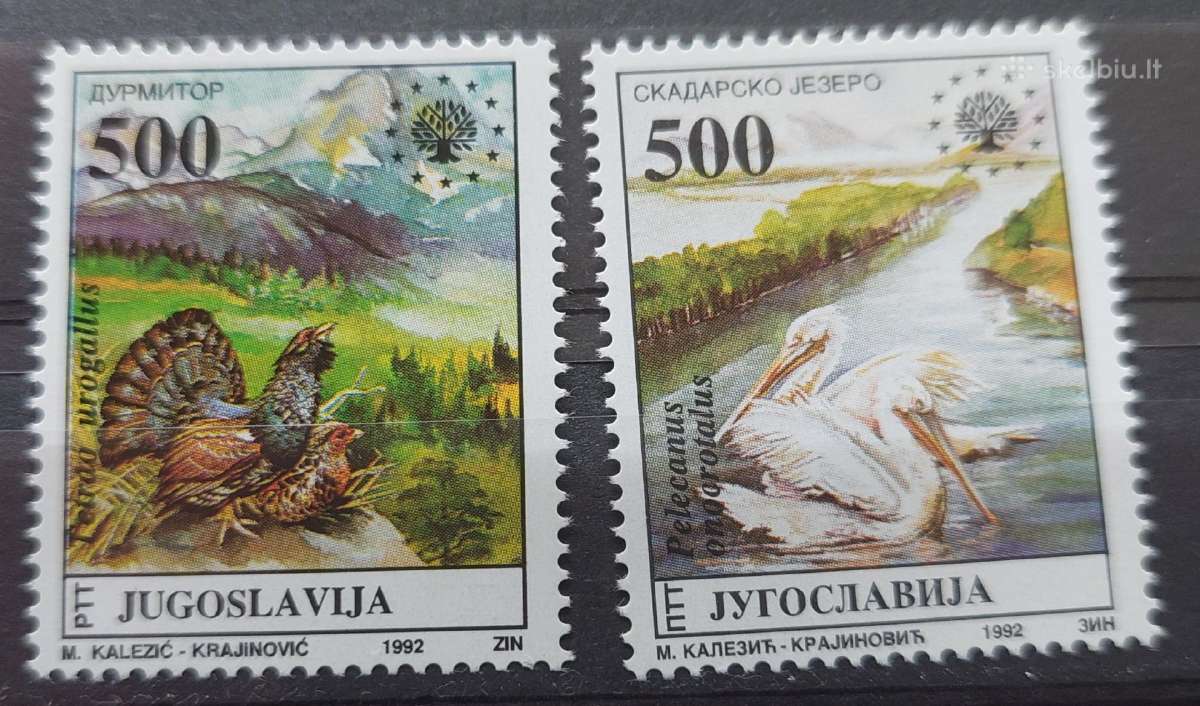 Jugoslavija 1992 gamta,švarus, Michel 2569-2570
