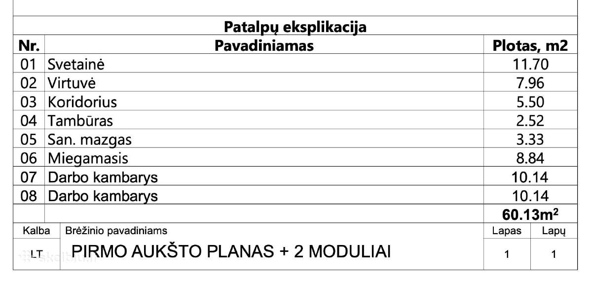 Modulinis namas 50m2 + - nuotraukos Nr. 5