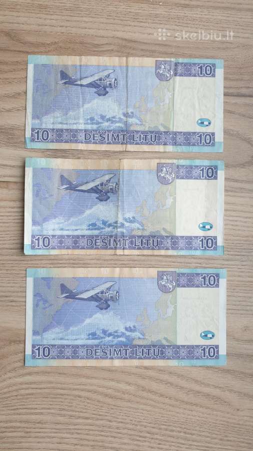 Apyvartiniai litai banknotai - nuotraukos Nr. 8