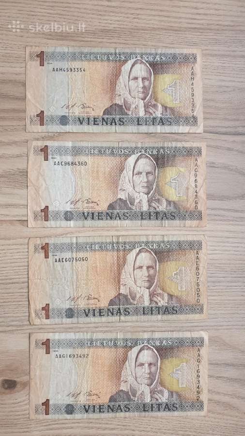Apyvartiniai litai banknotai
