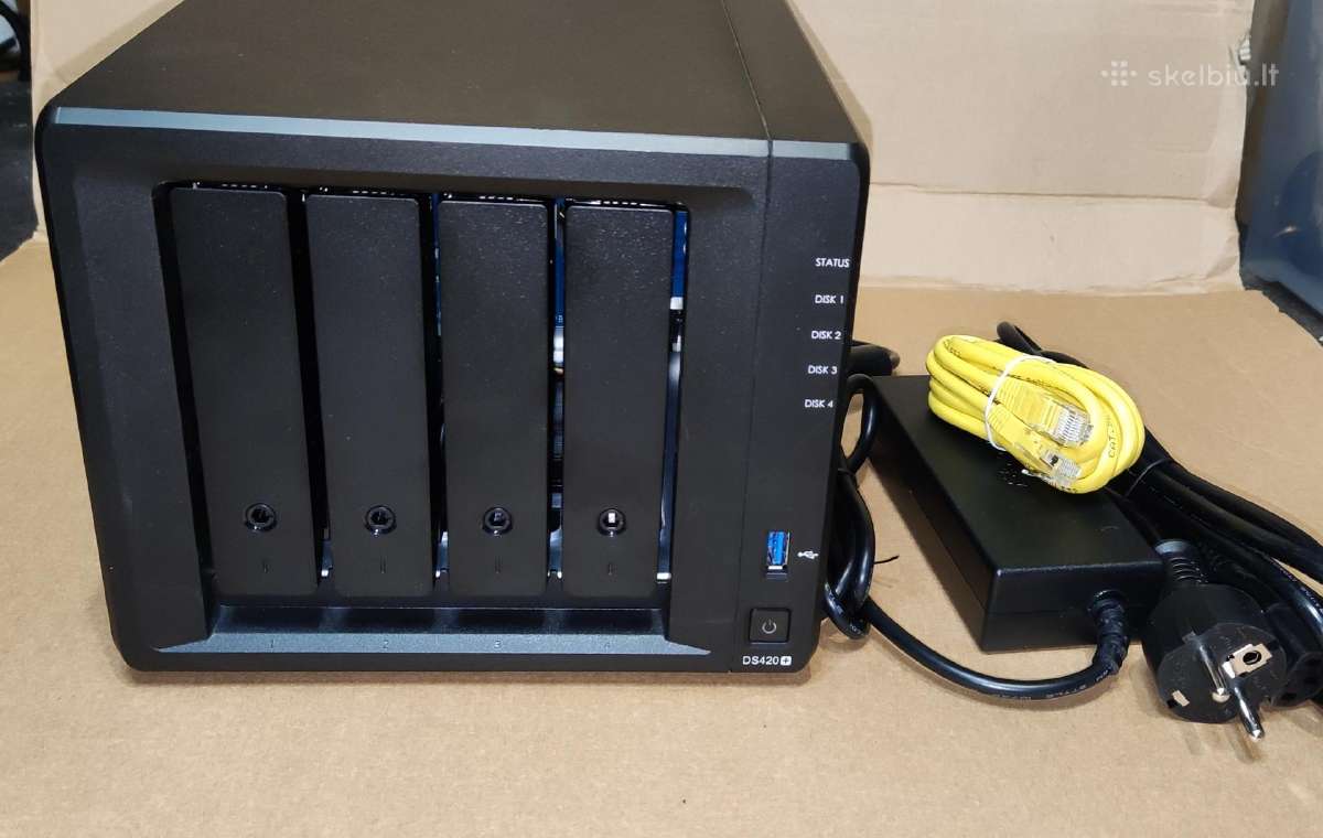 Synology Ds420+, 10gb RAM, 4 diskų, Intel Cpu