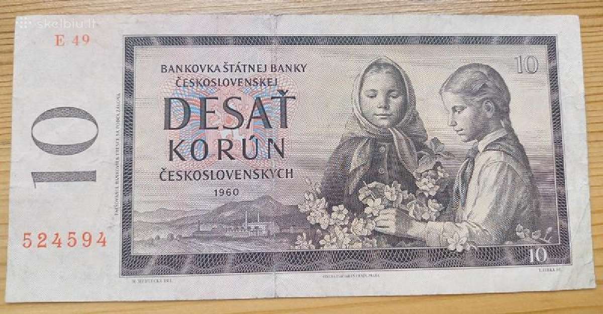 Čekoslovakija 1960 10 kronu - nuotraukos Nr. 2