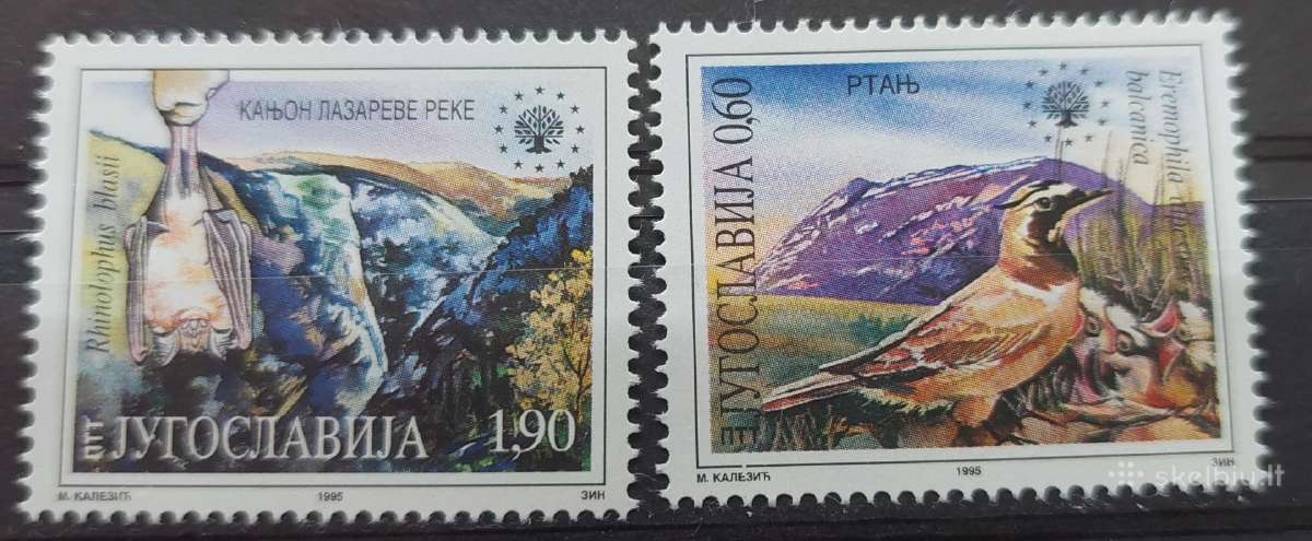 Jugoslavija 1995 gamta,švarus, Michel 2720-2721