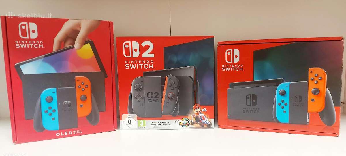 Nintendo Switch2 žaidimų konsolė su garantija - nuotraukos Nr. 3