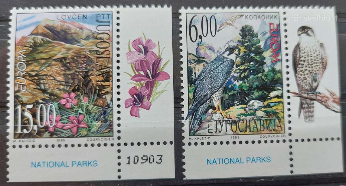 Jugoslavija 1999 gamta,švarus, Michel 2910-2911