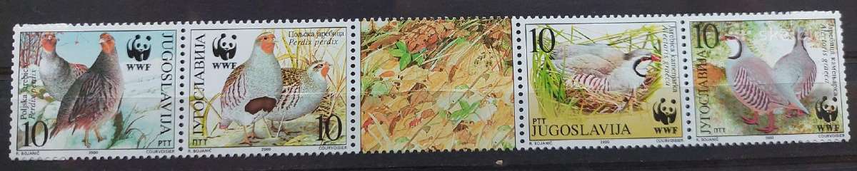 Jugoslavija 2000 Wwf paukščiai,švarus, Michel 2966