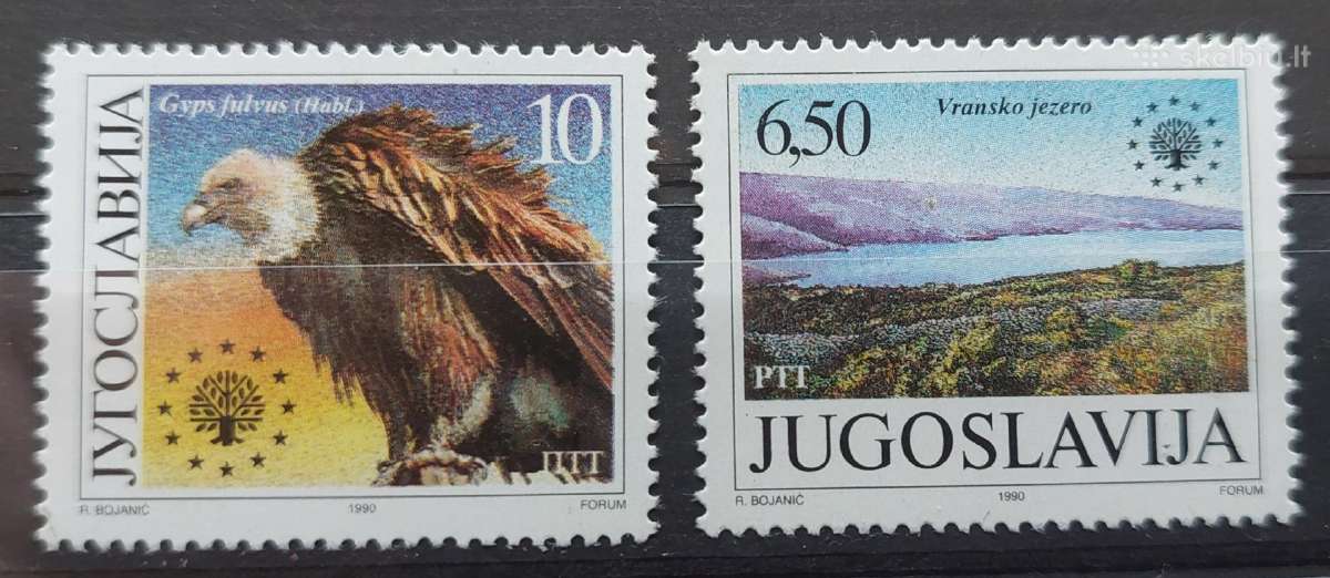 Jugoslavija 1991 gamta,švarus, Michel 2452-2453