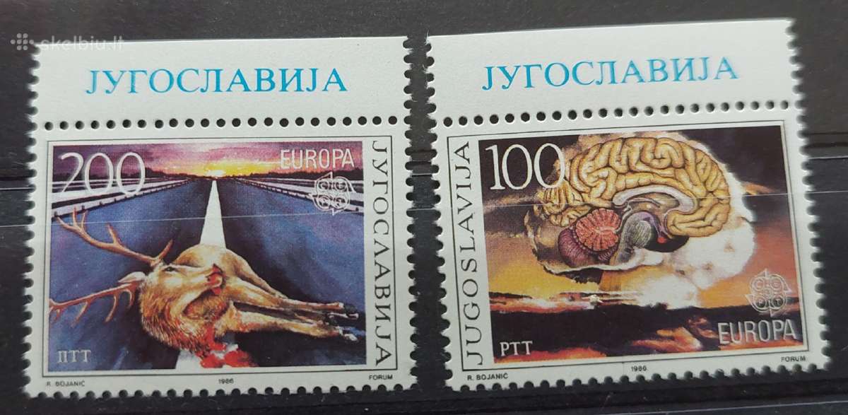 Jugoslavija 1986 Cept,švarus, Michel 2156-2157