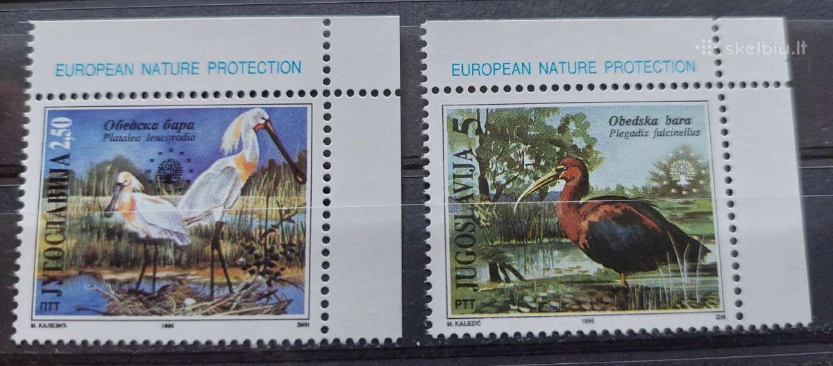 Jugoslavija 1996 paukščiai,švarus, Michel 2781-278