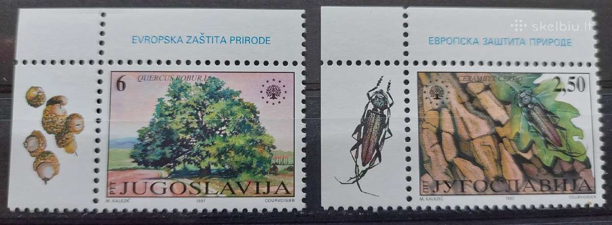 Jugoslavija 1997 gamta,švarus, Michel 2823-2824